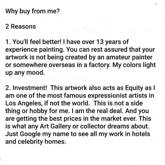 UFO Spaceship Landscape Desert 16x20 Original Handmade Painting Wall Fine Art - Picture 5 of 7